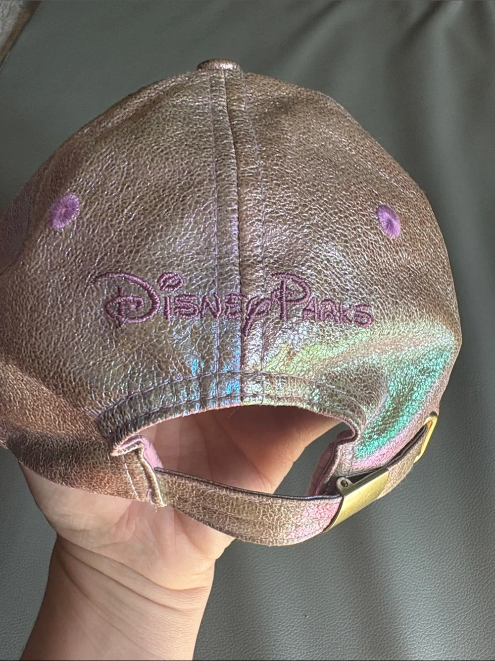 Women’s Mickey Mouse EARidescent Disney Parks Baseball Cap Hat OS